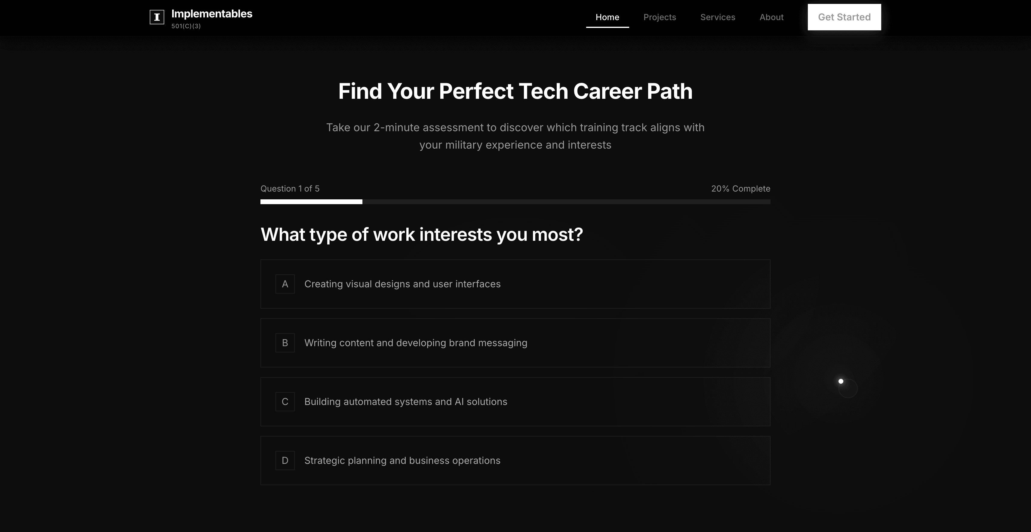 Track Matcher Quiz
